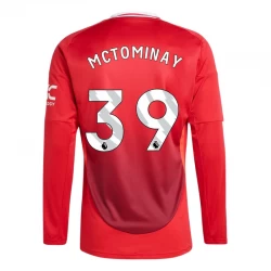 Manchester United McTominay #39 Fußballtrikot 2024-25 Heimtrikot Herren Langarm