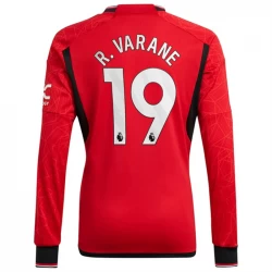 Manchester United R.Varane #19 Fußballtrikots 2023-24 Heimtrikot Herren Langarm