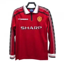 Manchester United Retro Trikot 1998-99 Heim Herren Langarm