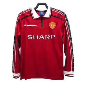 Manchester United Retro Trikot 1998-99 Heim Herren Langarm