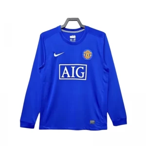 Manchester United Retro Trikot 2007-08 Auswärts Herren Langarm