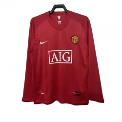 Manchester United Retro Trikot 2007-08 Heim Herren Langarm