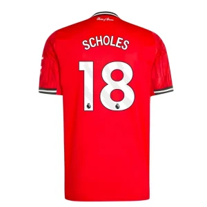 Manchester United Scholes #18 Fußballtrikot 2025-26 Heimtrikot Herren