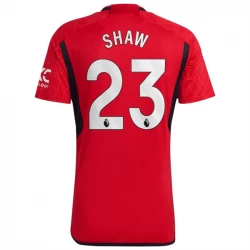Manchester United Shaw #23 Fußballtrikots 2023-24 Heimtrikot Herren