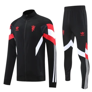 Manchester United Trainingsanzüge Jacke 2025-26 Schwarz