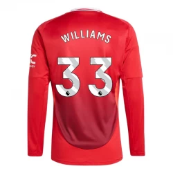 Manchester United Williams #33 Fußballtrikot 2024-25 Heimtrikot Herren Langarm