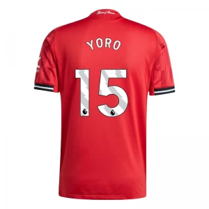 Manchester United Yoro #15 Fußballtrikot 2025-26 Heimtrikot Herren