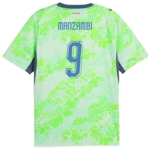 Manzambi #9 Schweiz Fußballtrikot WM 2026 Auswärtstrikot Herren
