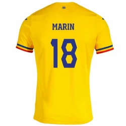 Marin #18 Rumänien Fußballtrikot EM 2024 Heimtrikot Herren