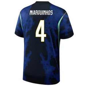 Marquinhos #4 Brasilien Fußballtrikot WM 2026 Auswärtstrikot Herren