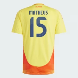Matheus #15 Kolumbien Fußballtrikots Copa America 2024 Heimtrikot Herren