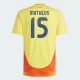 Matheus #15 Kolumbien Fußballtrikots Copa America 2024 Heimtrikot Herren