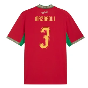 Mazraoui #3 Marokko Fußballtrikot WM 2026 Heimtrikot Herren
