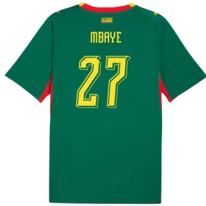Mbaye #27 Senegal Fußballtrikot WM 2026 Auswärtstrikot Herren