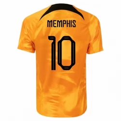 Memphis Depay #10 Niederlande Fußballtrikots WM 2022 Heimtrikot Herren