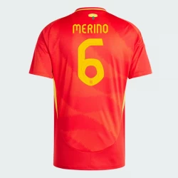 Merino #6 Spanien Fußballtrikots EM 2024 Heimtrikot Herren