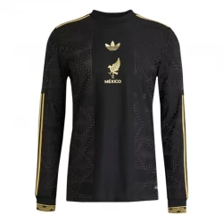 Mexiko Fußballtrikot 2025 Black Gold Cup Ausweichtrikot Herren Langarm