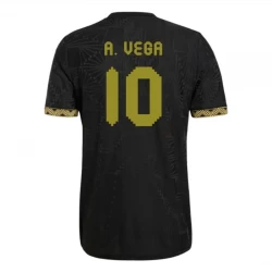 Mexiko Fußballtrikot A. Vega #10 2025 Black Gold Cup Ausweichtrikot Herren
