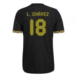 Mexiko Fußballtrikot L. Chavez #18 2025 Black Gold Cup Ausweichtrikot Herren