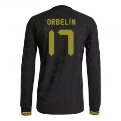 Mexiko Fußballtrikot Orbelin #17 2025 Black Gold Cup Ausweichtrikot Herren Langarm