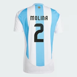 Molina #2 Argentinien Fußballtrikots Copa America 2024 Heimtrikot Herren