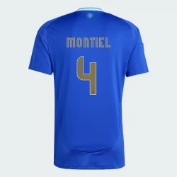 Montiel #4 Argentinien Fußballtrikots Copa America 2024 Auswärtstrikot Herren