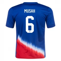 Musah #6 USA Fußballtrikots Copa America 2024 Auswärtstrikot Herren