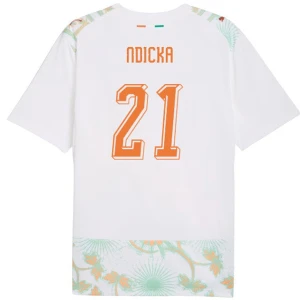 Ndicka #21 Elfenbeinküste Fußballtrikot WM 2026 Auswärtstrikot Herren