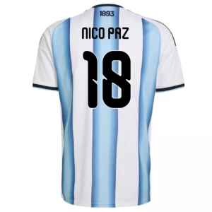 Nico Paz #18 Argentinien Fußballtrikot WM 2026 Heimtrikot Herren