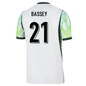Nigeria Fußballtrikot 2026 Bassey #21 Auswärtstrikot Herren