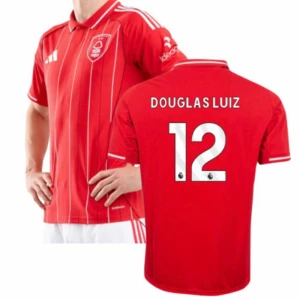 Nottingham Forest FC Douglas Luiz #12 Fußballtrikot 2025-26 Heimtrikot Herren