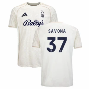 Nottingham Forest FC Fußballtrikot 2025-26 Savona #37 Auswärtstrikot Herren