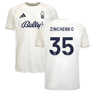Nottingham Forest FC Fußballtrikot 2025-26 Zinchenko #35 Auswärtstrikot Herren