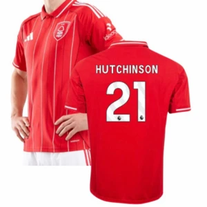 Nottingham Forest FC Hutchinson #21 Fußballtrikot 2025-26 Heimtrikot Herren