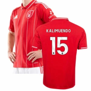 Nottingham Forest FC Kalimuendo #15 Fußballtrikot 2025-26 Heimtrikot Herren