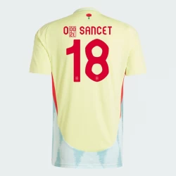 O. Sancet #18 Spanien Fußballtrikots EM 2024 Auswärtstrikot Herren