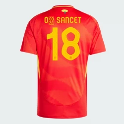 O. Sancet #18 Spanien Fußballtrikots EM 2024 Heimtrikot Herren