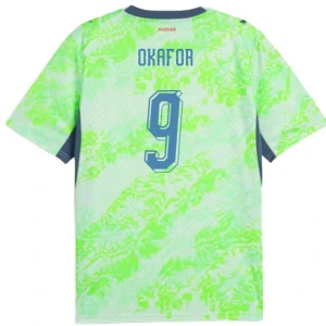 Okafor #9 Schweiz Fußballtrikot WM 2026 Auswärtstrikot Herren