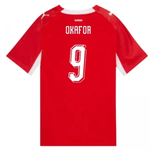 Okafor #9 Schweiz Fußballtrikot WM 2026 Heimtrikot Herren