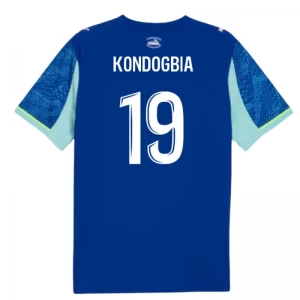 Olympique de Marseille Fußballtrikot Kondogbia #19 2025-26 Ausweichtrikot Herren