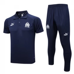Olympique de Marseille Trainingsanzüge Polo 2023-24 Blau