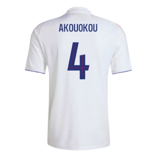 Olympique Lyonnais Akouokou #4 Fußballtrikot 2025-26 Heimtrikot Herren