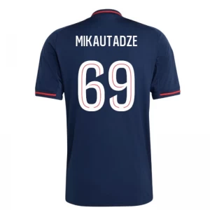 Olympique Lyonnais Fußballtrikot 2025-26 Georges Mikautadze #69 Auswärtstrikot Herren