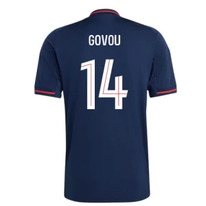 Olympique Lyonnais Fußballtrikot 2025-26 Govou #14 Auswärtstrikot Herren