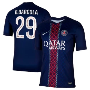Paris Saint-Germain PSG B.Barcola #29 Fußballtrikot 2025-26 Cup Heimtrikot Herren