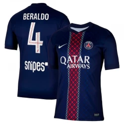 Paris Saint-Germain PSG Beraldo #4 Fußballtrikot 2025-26 Heimtrikot Herren