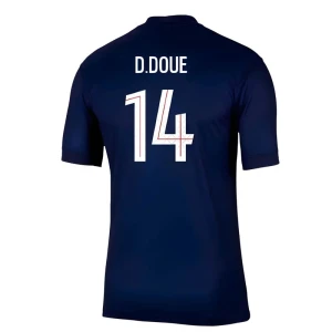 Paris Saint-Germain PSG D. Doue #14 Fußballtrikot 2025-26 Heimtrikot Herren