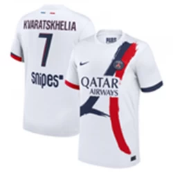 Paris Saint-Germain PSG Fußballtrikot 2024-25 Khvicha Kvaratskhelia #7 Auswärtstrikot Herren