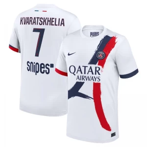 Paris Saint-Germain PSG Fußballtrikot 2025-26 Khvicha Kvaratskhelia #7 Auswärtstrikot Herren