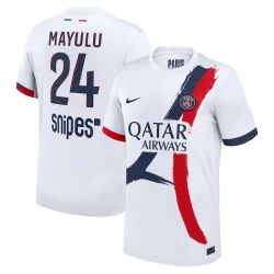 Paris Saint-Germain PSG Fußballtrikot 2025-26 Mayulu #24 Auswärtstrikot Herren